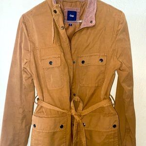 Gap Tan Lightweight Belted Utility Jacket